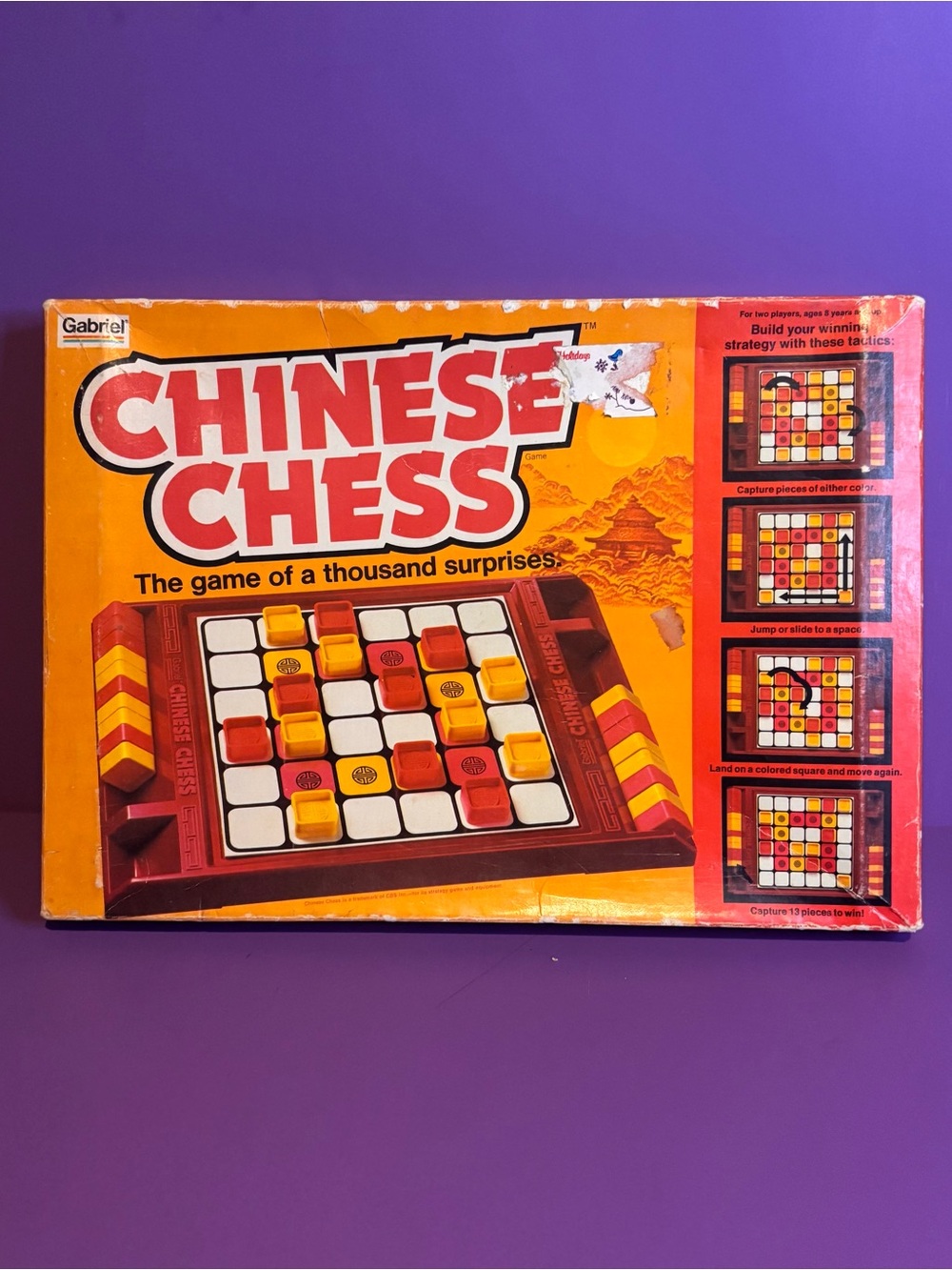Vintage 1981 Gabriel Chinese Chess Board Game -Complete